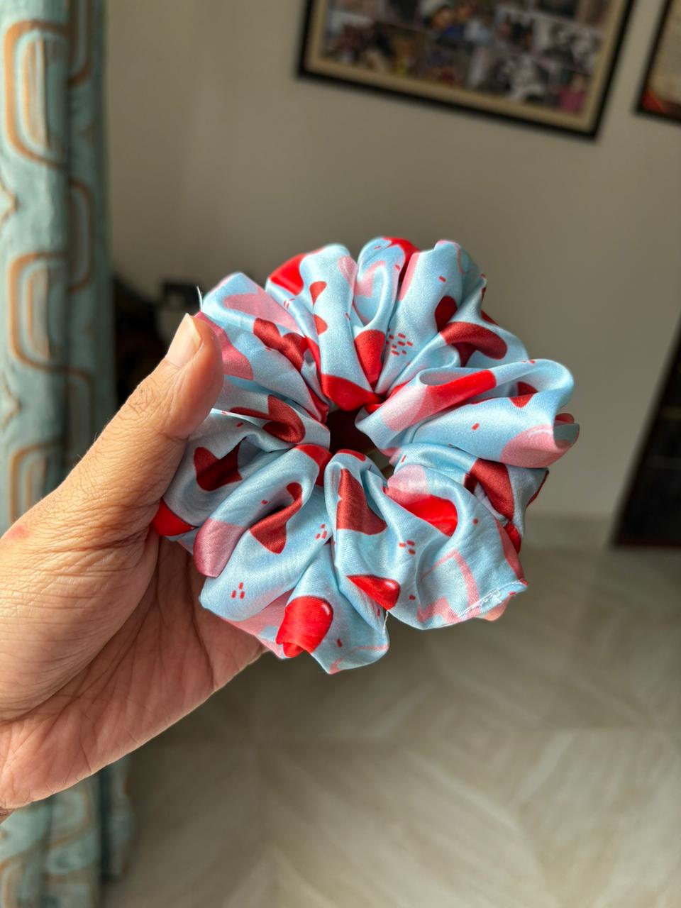 Blush Berry Satin Scrunchie